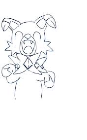 This is my rockruff before it's coloured and after it's coloured in, it took me a while to do, rockruff isn't easy the first time. My First Ever Pokemon Drawing Rockruff Pokemon Amino