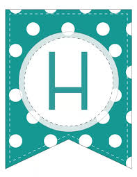 free printable colorful polka dot happy birthday banner letters artofit