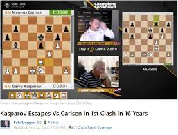 Born garik kimovich weinstein, 13 april 1963) is a russian chess grandmaster. Carlsen Vs Kasparov Revanche Missgluckt Perlen Vom Bodensee Das Schachmagazin