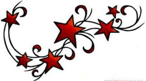 20 Water Slide Nail Art Decal Transfers Red Star Design With Black Nautical Star Tattoos Star Tattoos Star Tattoo Designs