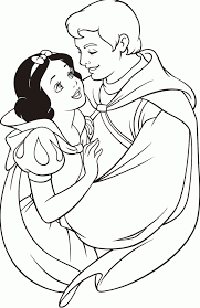 Snow white with the title disney princess snow white coloring. Disney Princess Coloring Pages Snow White And Prince Coloring Home