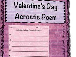 Stiudents write an acrostic poem for the word heart. Differentiated Valentines Day Acrostic Poem Activity Set Teaching Resources