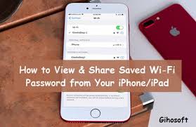 How To View Share Saved Wifi Password On Iphone Ios 12