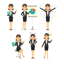 African professional woman success pose cute professional woman african business woman vector african woman standing business woman set arms woman black african women confident. Vector Business Woman White Collar Work Cartoon Free Download