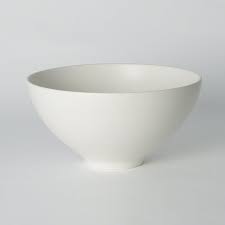 Palma Ceramic Contemporary Decorative Bowl In Matte White Decorative Bowls Ceramics Bowl