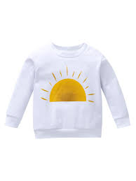 Unisex Baby Sweatshirt Long Sleeve Sun Printed 6 12 18 24 Months Jumper Tops Walmart Com