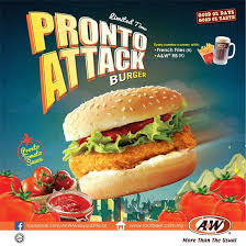 Their birthday deal includes 2 free beverages with every rm100 spent. A W Limited Time Pronto Attack Burger Promotion In Malaysia Food Promotion Food Poster Design Food Design