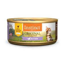 Instinct Original Kitten Grain Free Pate Real Chicken Recipe Wet Cat Food 5 5 Oz Case Of 12 Petco In 2020 Canned Cat Food Natural Cat Food Kitten Food