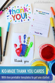 Here are some simple techniques for card making for kids. Printable Thank You Cards To Make With Your Kids Thank You Cards From Kids Teacher Appreciation Cards Teacher Appreciation Crafts