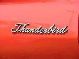 Thunderbird Car Logos Car Emblem Lettering