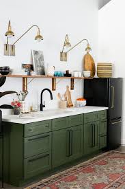 Studio Kitchen Reveal Cabinet Painting Tutorial Juniper Home Budget Friendly Kitchen Renovation Diy Kitchen Renovation Green Kitchen Cabinets