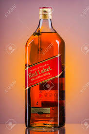 Johnnie Walker Red Label Blended Scotch Whiskey In A Gradient Stock Photo Picture And Royalty Free Image Image 76289304