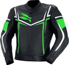 Black And White Striped Leather Jacket Men Black Color Motorcycle Green White Striped Genuine Leather Safety Pad Jacket In 2020 Leather Jacket Style Padded Jacket Genuine Leather Jackets