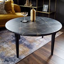 Save to favorites smart black coffee table with white marble top. Black Gold Coffee Table Oriana B