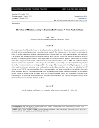The international islamic university is a unique institution of higher learning which integrates the two parallel streams of religious and other education systems prevailing in the muslim world. Pdf The Effect Of Mobile Learning On Learning Performance A Meta Analysis Study