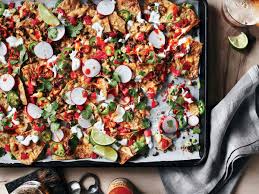 Sheet Pan Beefy Nachos If You Have Young Kids Serving Themselves Lift The Nachos Off The Pa Healthy Tailgate Food Cooking Light Cooking Light Diet