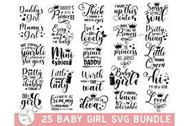 Download Baby Svg Bundle Baby Girl Bundle Baby Svg Baby Quote 747515 Hand Lettered Design Bundles Baby Svg Baby Quotes Baby Girl Svg