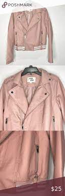 Sold Outer Edge Dusty Rose Moto Jacket Sz Lg Jackets Zip Coat Outer Women