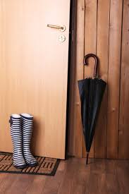 Many people place lucky charms on the front door, such as horseshoes. Put Things In Front Of The Door