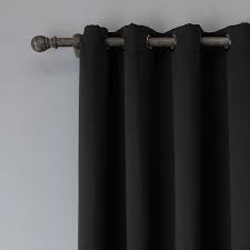 Jason Modern Plain Blackout Curtains Black In 2021 Window Curtains Living Room Black Blackout Curtains Curtains Living Room