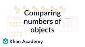 Comparing Numbers Of Objects Counting Early Math Khan Academy Youtube