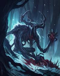 Artstation The Wendigo Diana Franco Mythical Creatures Art Dark Creatures Monster Concept Art
