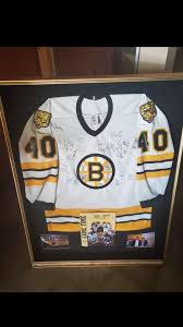 Bruins stanley cup finals patch #33 zdeno chara stitched winter classic yellow nhl jersey. 1990 Boston Bruins Autographed Jersey Hockeyjerseys