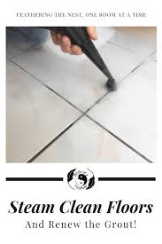 How To Clean Tile Grout Steam Clean It Birdz Of A Feather In 2020 Steam Cleaning Clean Tile Clean Tile Grout