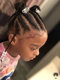 Latest plaited hairstyles for little black girls source. Braided Bun Hairstyles For Black Girls Braids Hairstyles For Black Kids