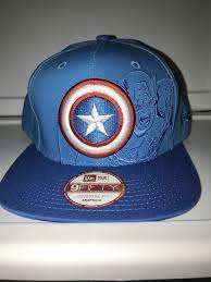New Era Marvel Captain America Panel Pop Snapback 9fifty Baseball Hats New Era Marvel Captain America