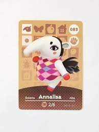 Animal Crossing Amiibo Card Annalisa 83 On Mercari Animal Crossing Amiibo Cards Animal Crossing Rhino Animal