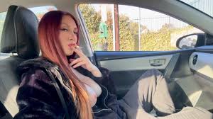 Hot Milf Smoking Sesh in the car Smoking fetish Long Hair Boobs Flashing  OF@ArtemisiaLove101