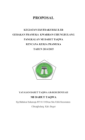 Maybe you would like to learn more about one of these? Proposal Program Kerja Pramuka Mi Ath Thahiriyah