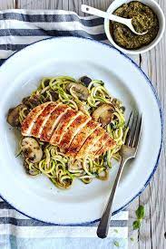 Pesto Zucchini Noodles With Chicken Recipe The Beachbody Blog Recipe Zucchini Noodle Recipes Recipes Pesto Zucchini Noodles
