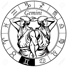 Gemini Astrological Horoscope Sign In The Zodiac Wheel Black Zodiac Wheel Zodiac Signs Gemini Gemini Art