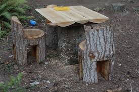Wiredfool Stump Table Stump Table Kids Yard Kids Wood Maybe your tree table could be your table leg for another form of table top.