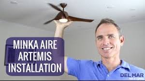 Featuring the same top selling style as the artemis, the artemis xl5 is a slightly larger fan with 5 blades instead of 3. Minka Aire Artemis Ceiling Fan Installation Youtube