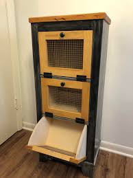 Smooth the edges with sandpaper. Potato Storage Bin My Daughter Wanted One And Gave Me Plans For An Ugly One I Refused To Build So Long As I Could Build It My Way Painting It In An