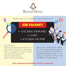 A steward in a hotel oversees most of the the operations of the hotel. Join Our Team Send Us Your Badi Ah Hotel Brunei Facebook
