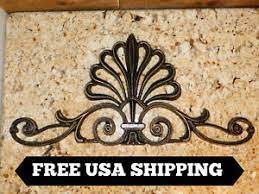 Door and window toppers enhance the elegance and beauty of your home. Shell Shaped Metal Topper Pediment Wall Decor Cabinet Door Topper Old World Ebay