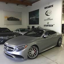2016 Mercedes Benz S63 Coupe Matte Silver With Brabus Monoblock Y 21 Platinum Edition Forged Wheels Brabus S63coupe Mercedes Ben Luxury Suv Mercedes Benz