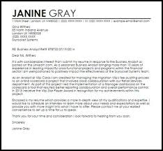 Cover Letter Template Analyst Cover Letter Template Business Letter Format Online Cover Letter