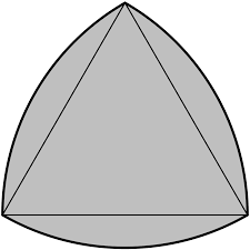 An excircle or escribed circle of the triangle is a circle lying outside the triangle, tangent to one of its sides and tangent to the extensions of the other two. Reuleaux Triangle Wikipedia