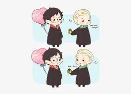(oui je me la pête!) Harry Potter Fanart Draco Malfoy Drarry Kawaii Desu Harry Potter Fanart Drarry Transparent Png 500x509 Free Download On Nicepng