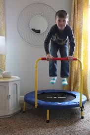 Perfect trampoline for toddlers to burn off energy, features large jumping surface, and handlebar for stability. Genius Activities For Sensory Seeking Behavior In Your Child