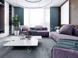 A matte acrylic varnish is applied to the wood, leaving the pore open and applying natural wood oil to aprotect. Modern Soft Sofas In The Living Room Purple With A White Marble Stock Photo Picture And Royalty Free Image Image 150486241