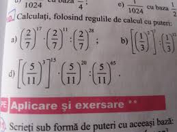 Check spelling or type a new query. Calculati Folosind Reguli De Calcul Cu Puteri Brainly Ro