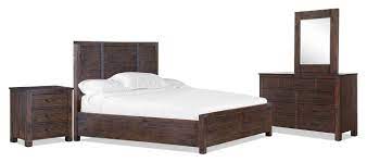 Pine Hill 6 Piece King Storage Bedroom Set Rustic Pine Leon S