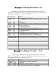 Beowulf Vocabulary Worksheet Beowulf Vocabulary Worksheet Pt I As You Read Record The Definition Of Each Of The Words Below Be Sure The Definition You Course Hero