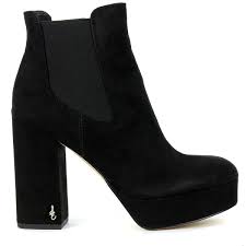 This iconic style might have been around for a long time, but there's definitely nothing old about a pair of women's chelsea boots! Sam Edelman Women S Abella Platform Chelsea Boot Black Suede Leather G6788l10 Ebay